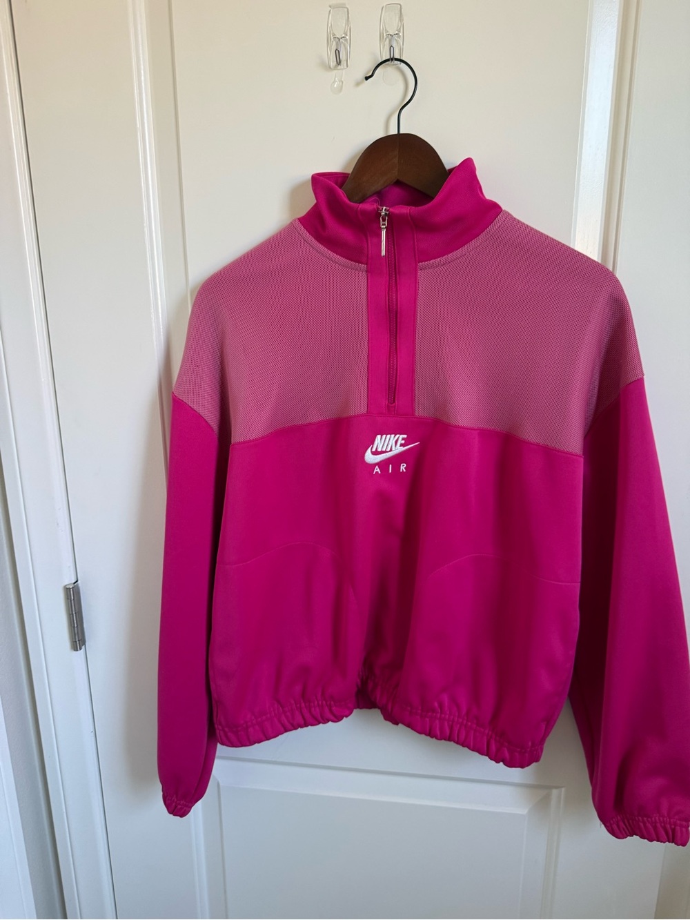 Nike Hot Pink Zip-Front Pullover